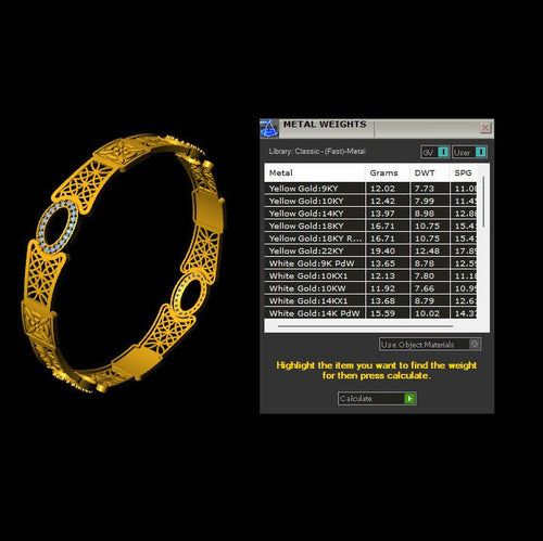 Bangale STL File – Digital Download-Jewelrystlfiles.com