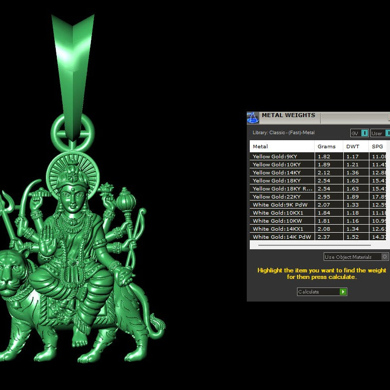 Ambemata god pendant