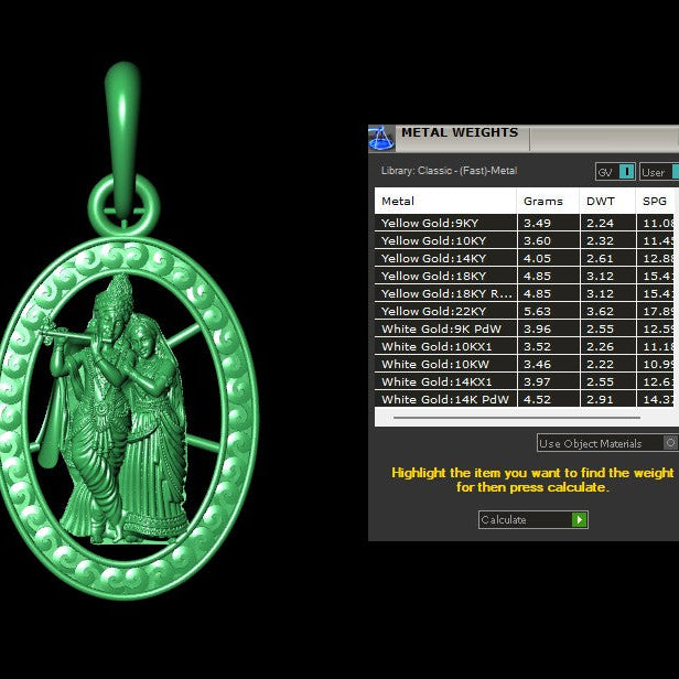 Pendant STL File – Digital Download-Jewelrystlfiles.com