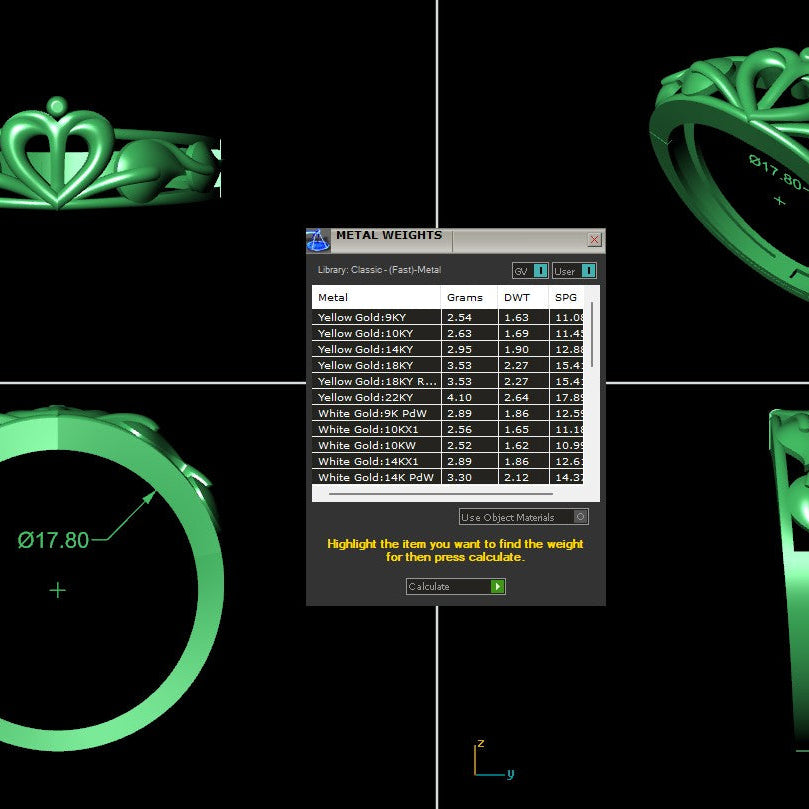 Ring Pendant STL File – Digital Download-Jewelrystlfiles.com