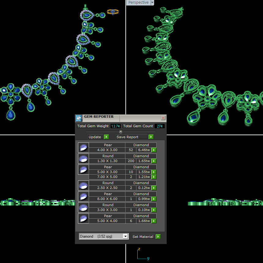 Necklace & earrings STL File – Digital Download-Jewelrystlfiles.com