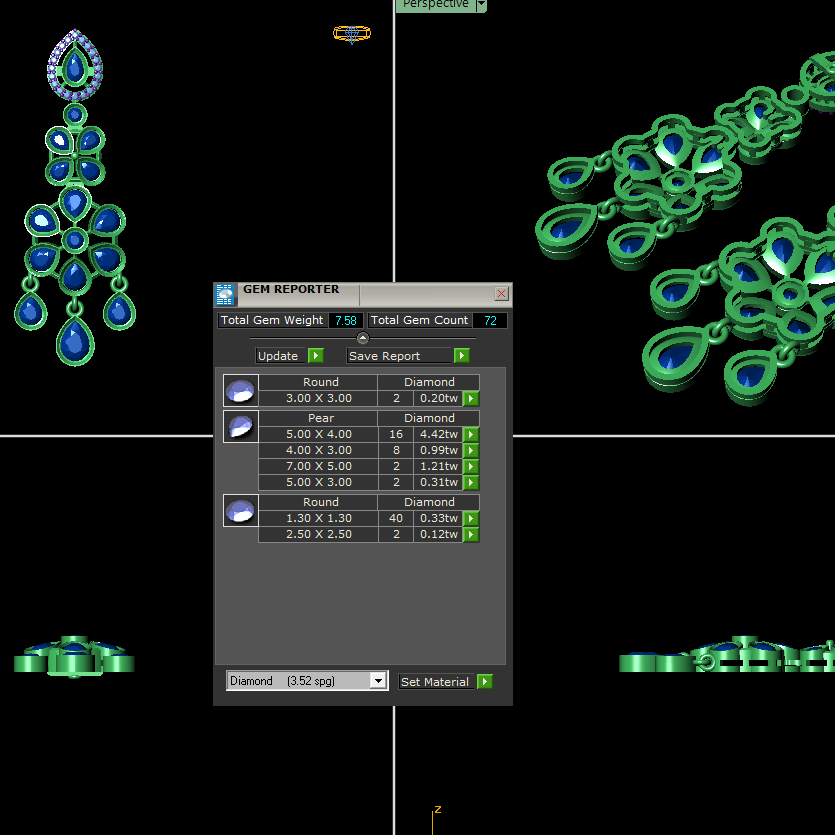 Necklace & earrings STL File – Digital Download-Jewelrystlfiles.com