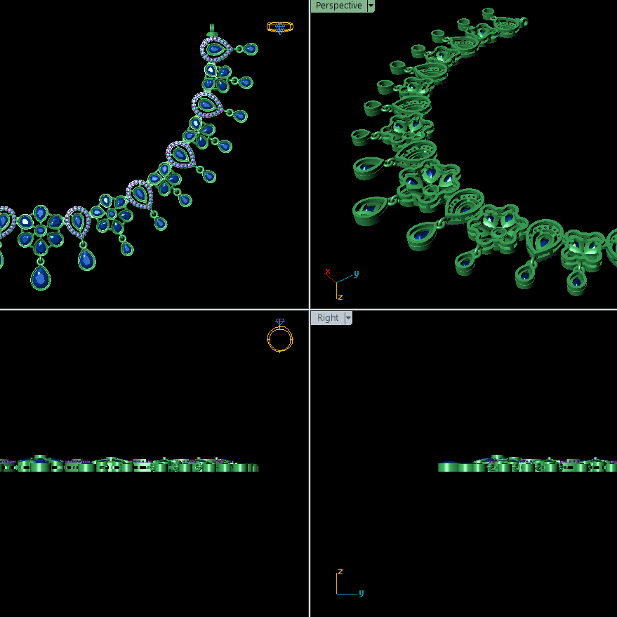 Necklace & earrings STL File – Digital Download-Jewelrystlfiles.com