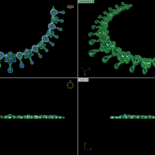 Necklace & earrings STL File – Digital Download-Jewelrystlfiles.com