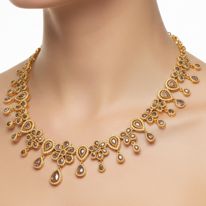 Necklace & earrings-Jewelrystlfiles.com