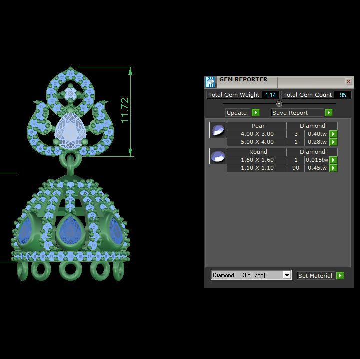 Jhumka STL File – Digital Download-Jewelrystlfiles.com