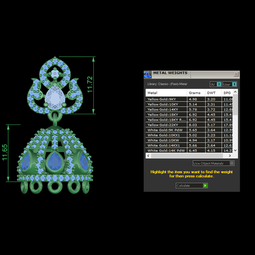 Jhumka STL File – Digital Download-Jewelrystlfiles.com