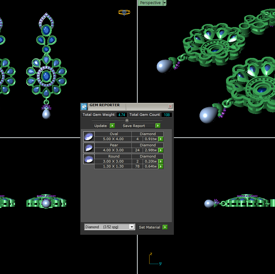 Necklace & Earrings STL File – Digital Download-Jewelrystlfiles.com