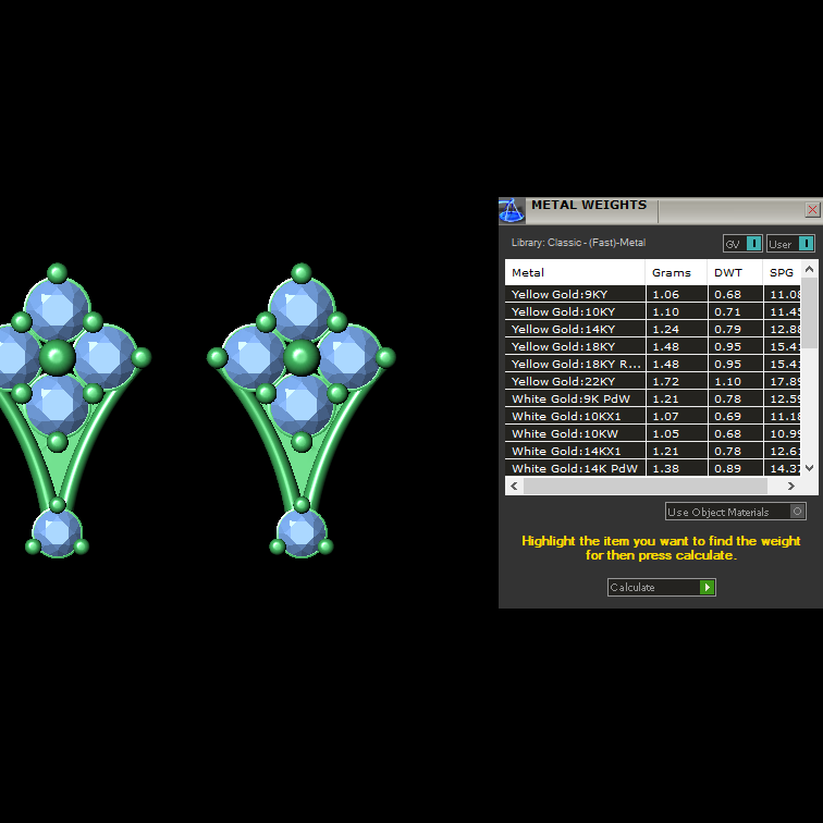 Studs STL File – Digital Download-Jewelrystlfiles.com