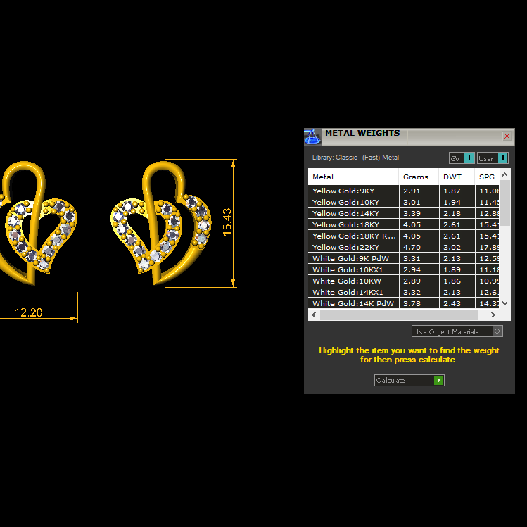 Studs STL File – Digital Download-Jewelrystlfiles.com