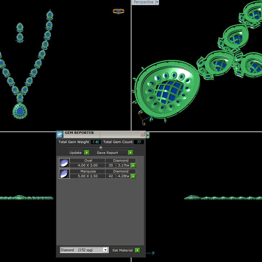 Necklace & earrings STL File – Digital Download-Jewelrystlfiles.com