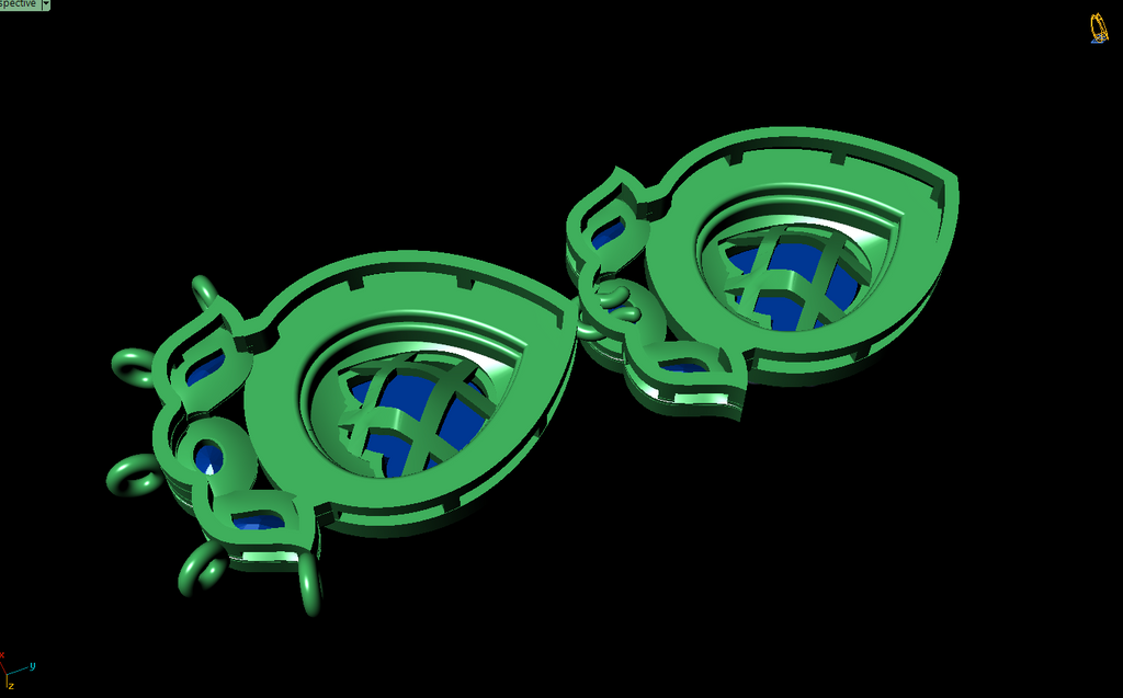 Necklace & earrings STL File – Digital Download-Jewelrystlfiles.com