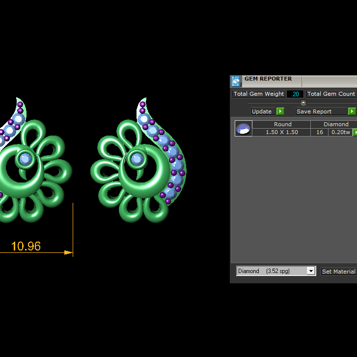 Studs STL File – Digital Download-Jewelrystlfiles.com