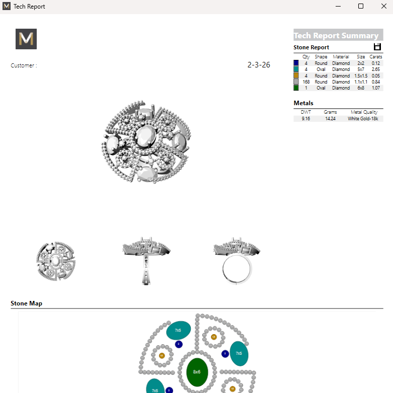 Ring STL File – 18mm American Diamond Push Setting | Digital Download
