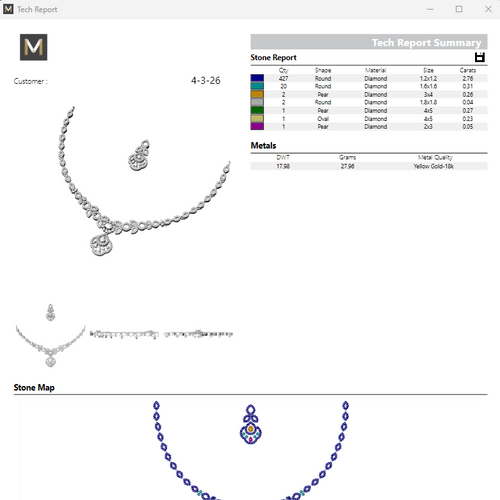 Necklace & Earring STL File Digital Download