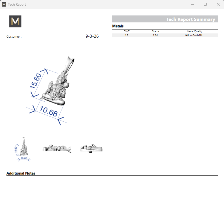 Hunumanji3 Pendant STL File Digital Download