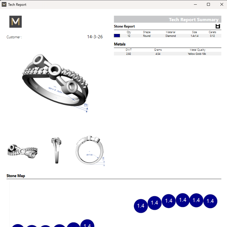 Ring STL File – American Diamond Push Setting No.2 | Digital Download