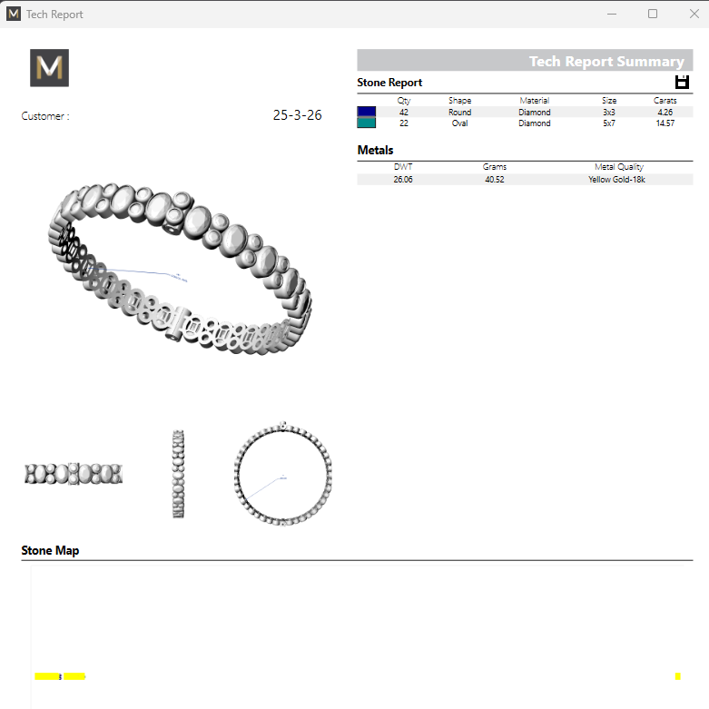Bangle STL File American Diamond Push Setting Digital Download