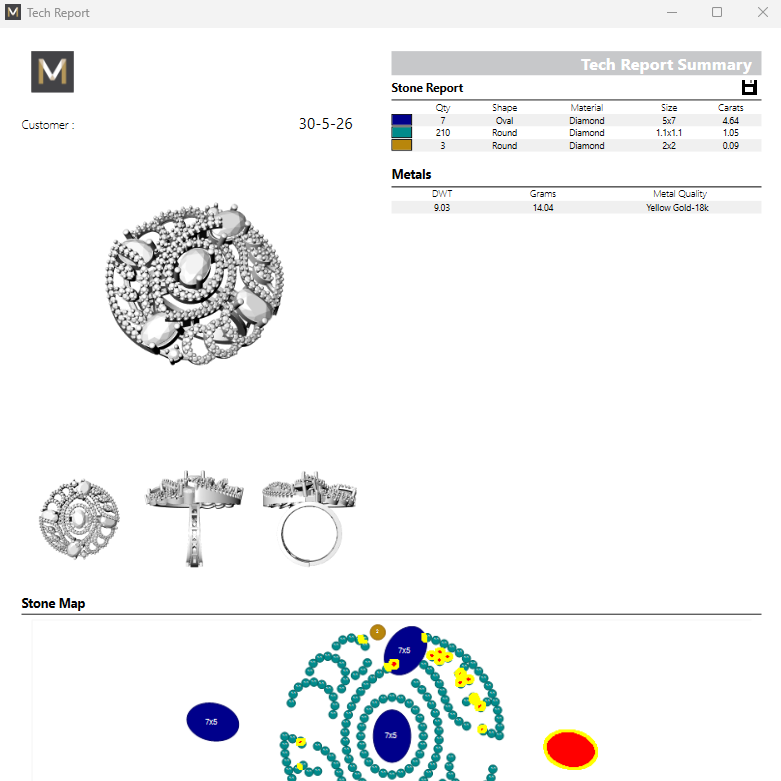 Ring STL File 18mm American Diamond Push Setting No.4 Premium Jewelry CAD Design
