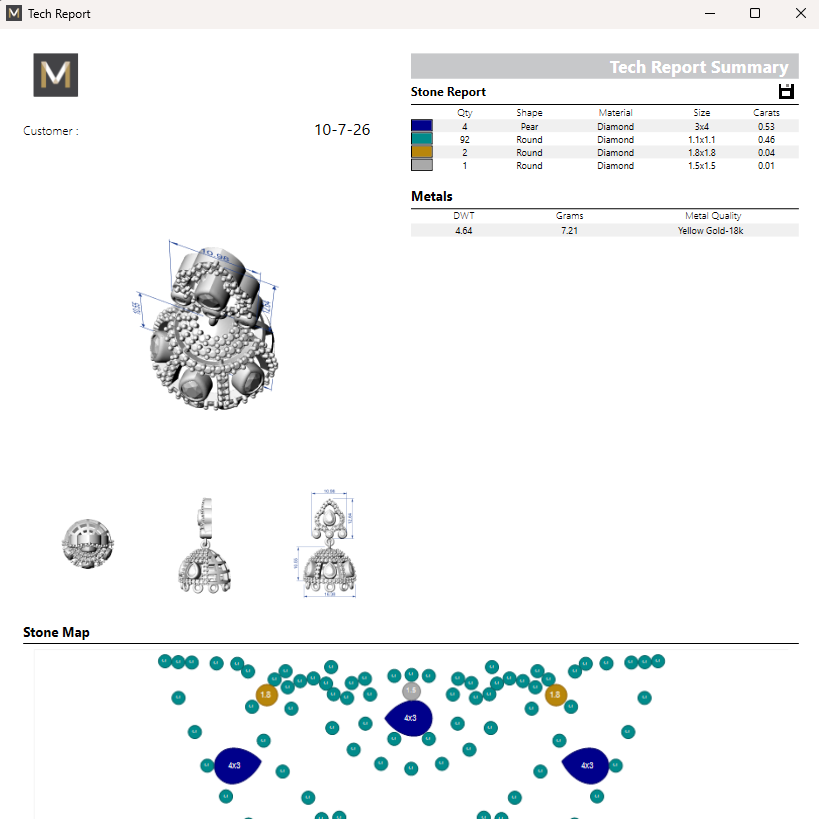Jhumka 9 STL File with Push Setting Premium Jewelry CAD Design Digital Download