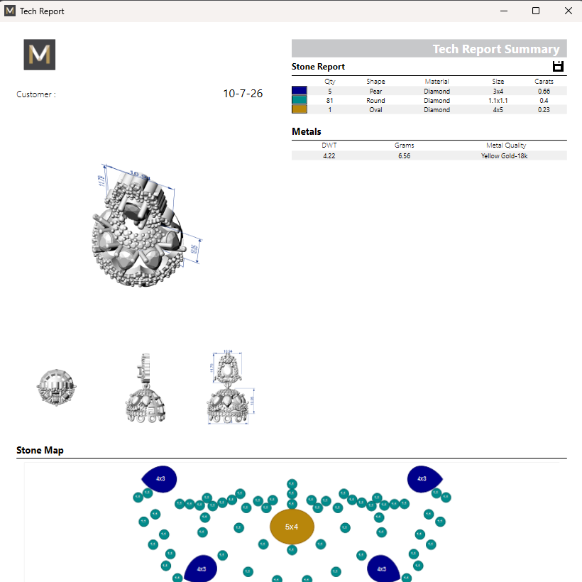 Jhumka 10 STL File with Push Setting Premium Jewelry CAD Design Digital Download