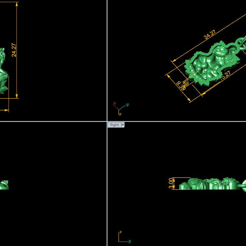 pendant STL File – Digital Download-Jewelrystlfiles.com