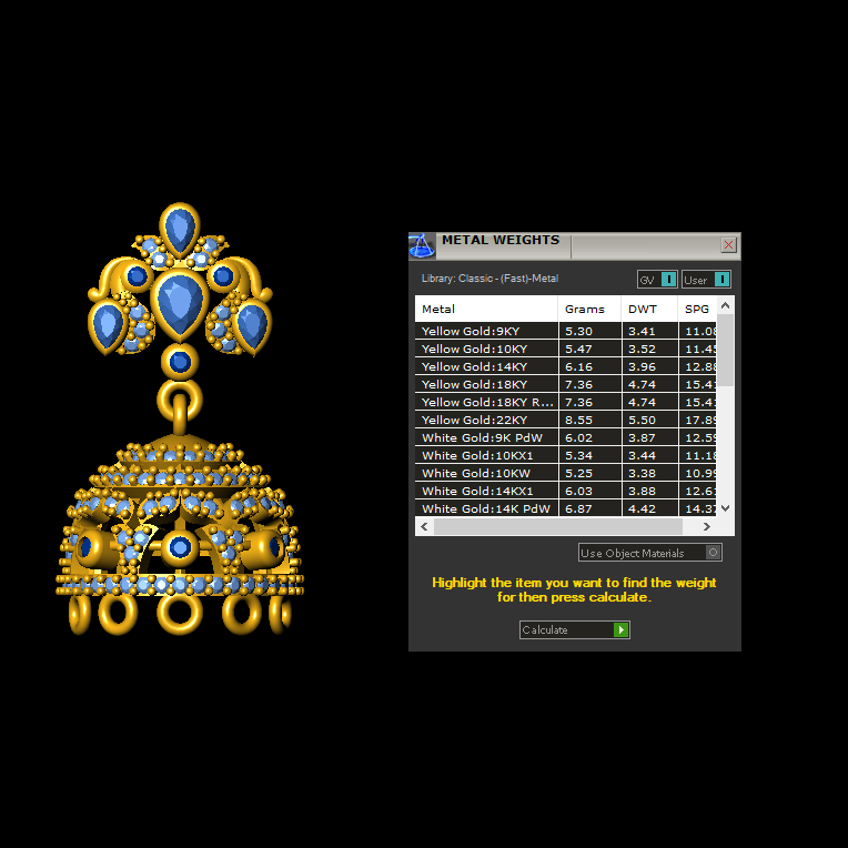Jhumka STL File – Digital Download-Jewelrystlfiles.com
