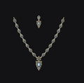 Necklace & Earring STL File American Diamond Push Setting No.8 Digital Download