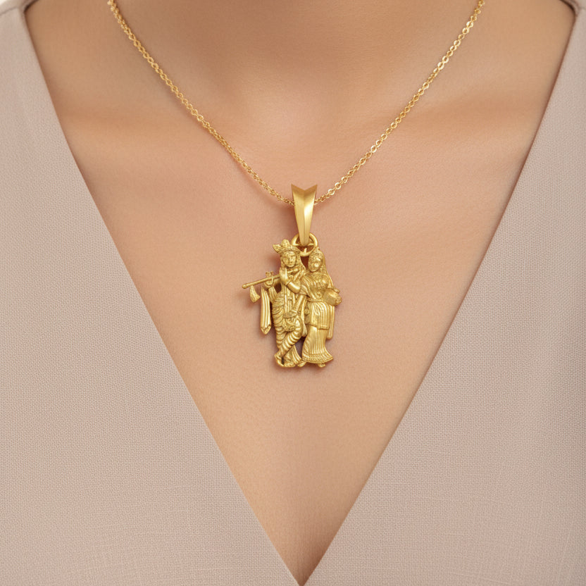 Radhakrishna Stand with Ghora Pendant STL File Digital Download