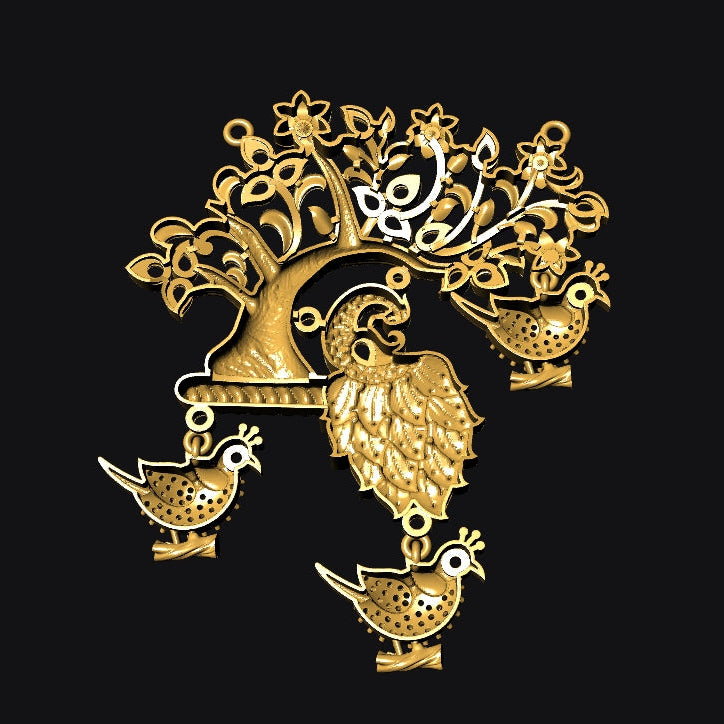 Tree pendant STL File Digital Download