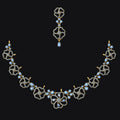 Necklace Earrings STL File No.2 – American Diamond Push Settings | Digital Download