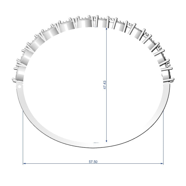 American Diamond Push Lock Bracelet Premium STL File