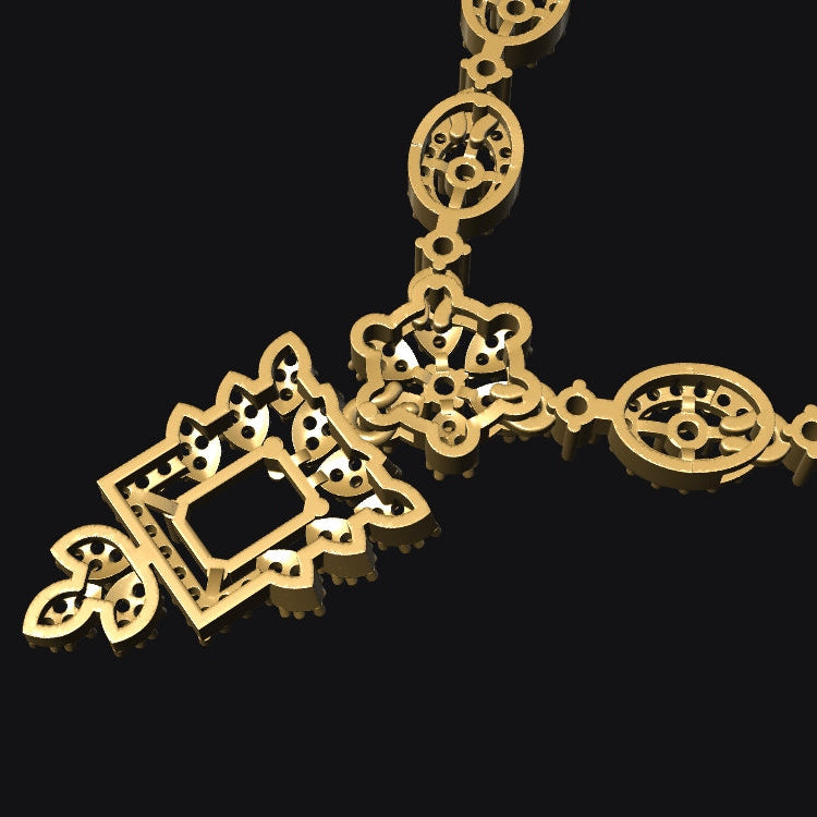 Necklace & Earring STL File Digital Download