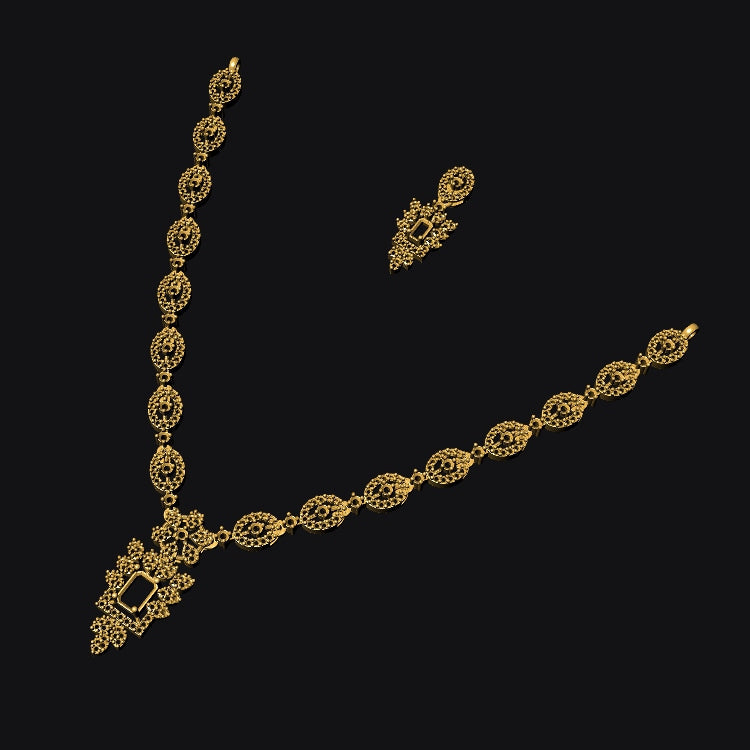 Necklace & Earring STL File Digital Download