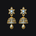 Jhumka 6 STL File with Push Setting Premium Jewelry CAD Design