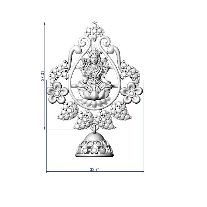 Decorative metal plate with intricate designs on a white background