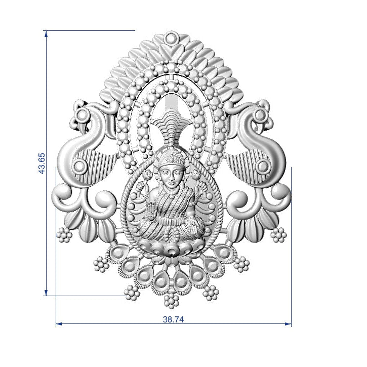 Decorative wall art with intricate design and measurements on a white background