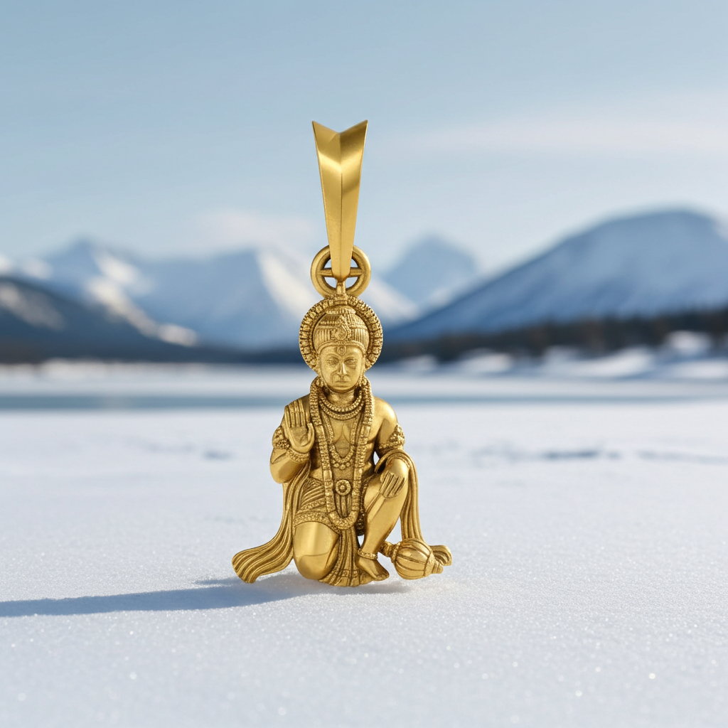 Lord Hanuman Pendant STL File No.1 – 0.5mm Hollow | Digital Download