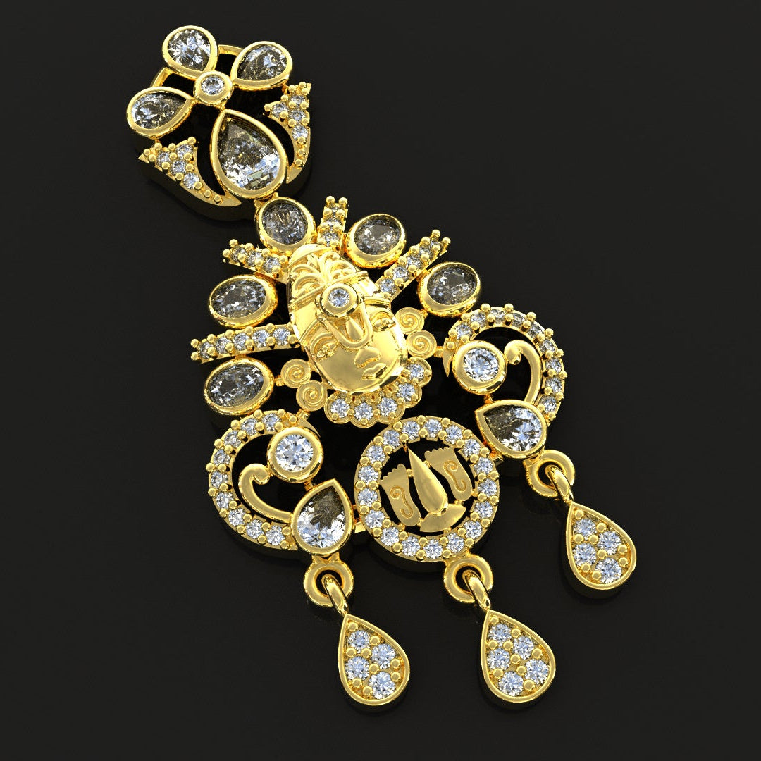 Traditional Goddess Balaji Temple Jewellery Set for Women | Necklace with Matching Earrings